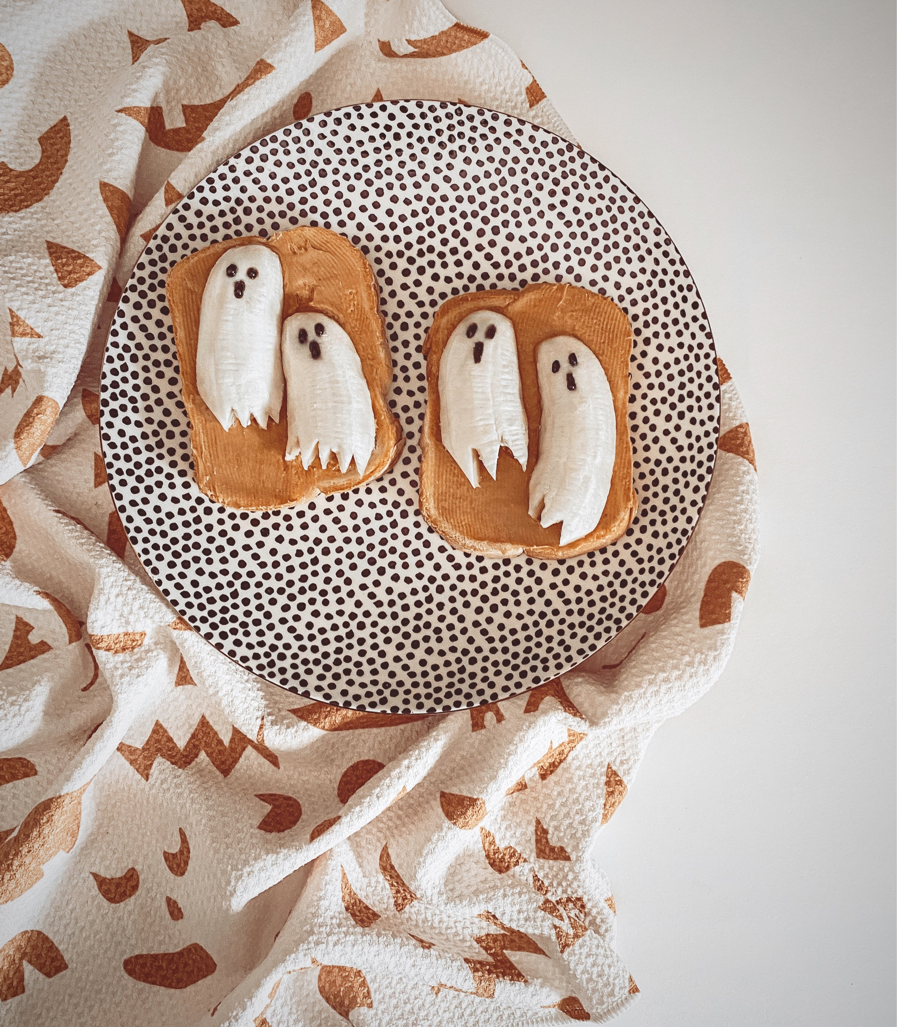 Geometry house tea towel linked on my Instagram. 
Spooky Halloween kids breakfast 
Walmart plates 

#LTKHoliday #LTKHalloween #LTKhome