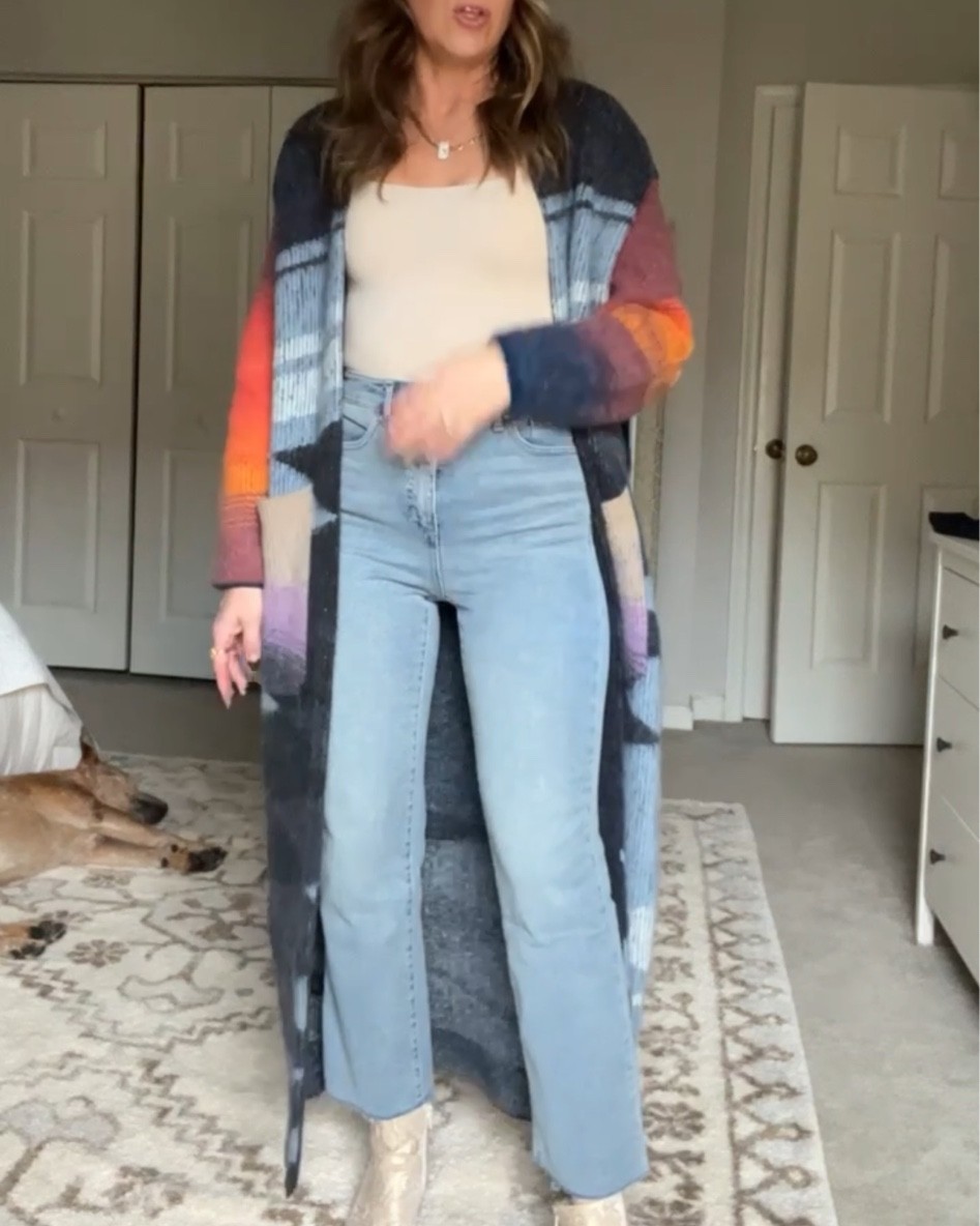 Walmart jeans fit tts under $30 sizes 0-18
Sweater on sale $20 off!! Urban outfitters 

#LTKSeasonal #LTKsalealert #LTKunder100