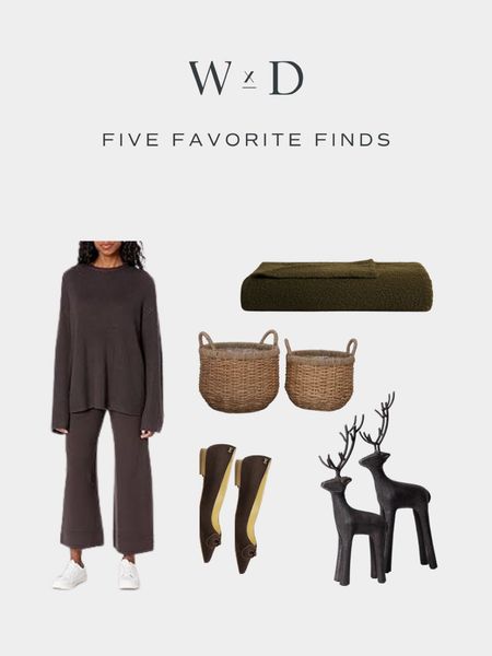Chocolate brown and moody hues for Fall 🤎 … the Amazon sweater set I’m living in, the most stunning brown suede flats, a cozy throw, and more — shop this week’s Five Favorite Finds!

#LTKfindsunder100 #LTKshoecrush #LTKhome