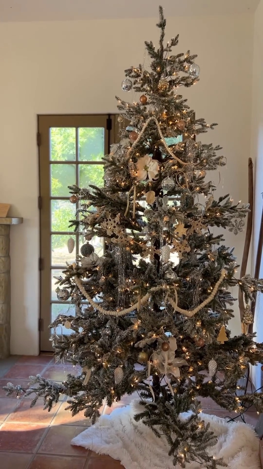 Giving you a close up of this unbelievable Christmas tree from Grandinroad. This is the 9 ft. semi-flocked Aspen and it’s currently about $300 off! There’s a 7.5ft size too. I’m passionate about Christmas decor so I love when I can get a big ticket item like this ON SALE! If you want a realistic looking artificial pre-lit Christmas tree and a flocked tree that isn’t too white you will love this gem! 

#LTKVideo #LTKHolidaySale #LTKHoliday