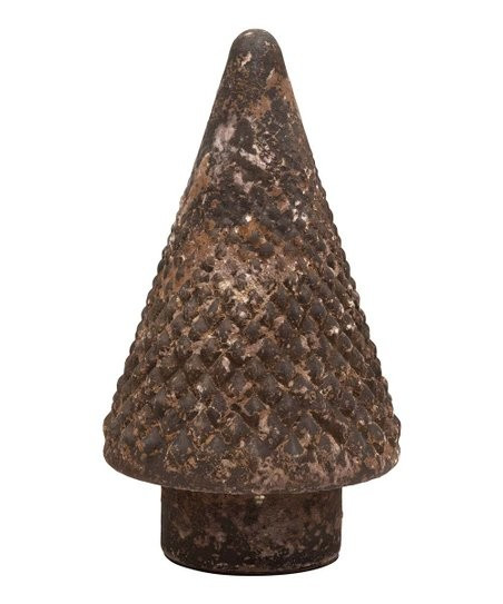 Hello Honey Distressed Brown Embossed Mercury Glass Tree | Zulily