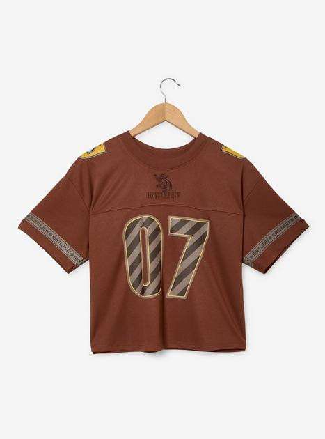 Harry Potter Hufflepuff Women's Cropped Football Jersey - BoxLunch Exclusive | BoxLunch | BoxLunch