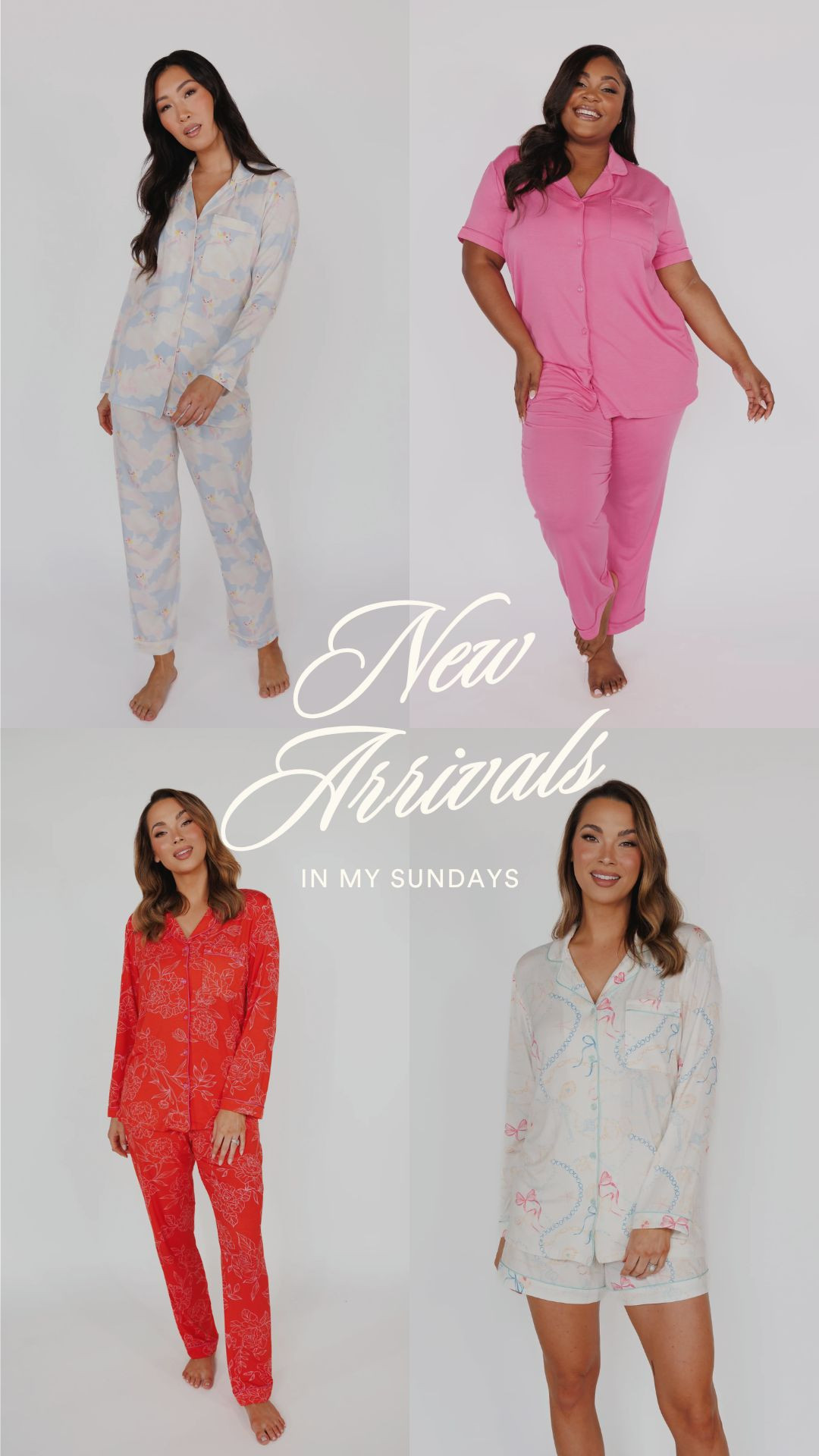New In My Sundays drop! Loving all of these fun & whimsical colors! How cute are the pjs flying? 

 