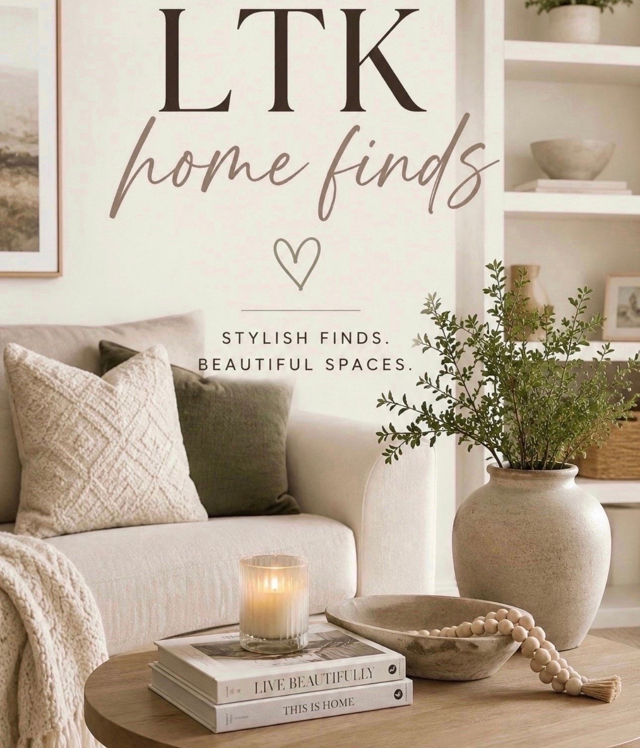 Neutral home finds that make your space feel cozy, clean, and elevated 🤍✨ From affordable decor to everyday essentials, these are the pieces currently making our house feel more like home.

#LTKHome #LTKSaleAlert