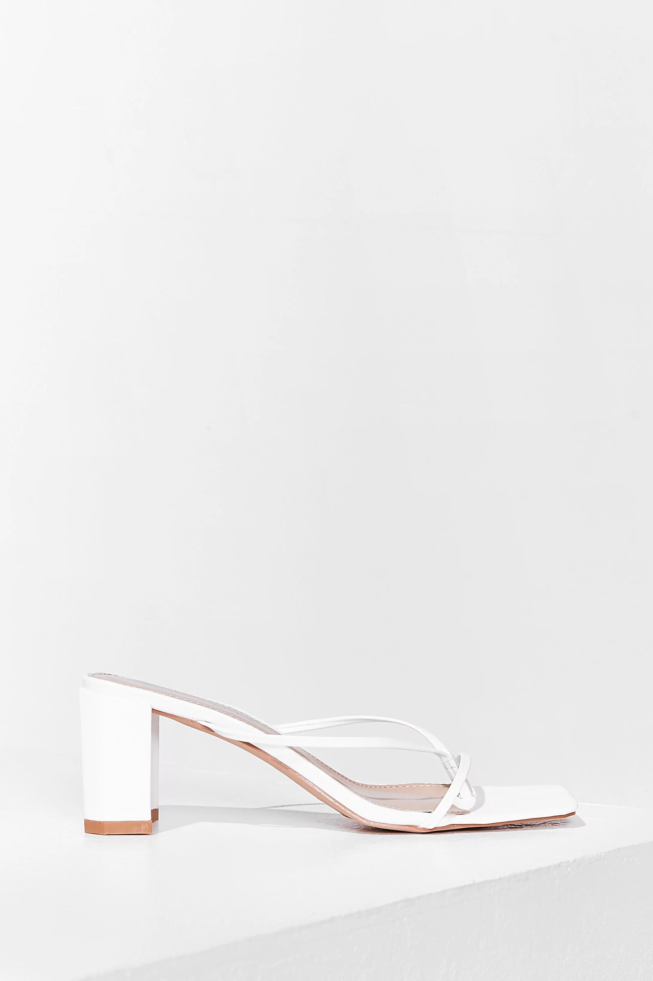 Strappy Block Heeled Mules | Nasty Gal (US)