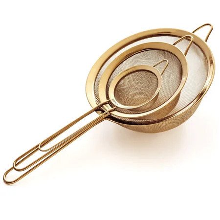 3Pcs Strainer Set Fine Mesh, Premium Stainless Steel – 7.8″, 5.5″ and 3.1″ Sturdy Kitchen Strainers | Walmart (US)