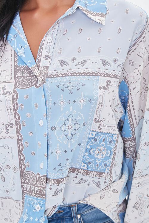 Paisley Print Drop-Sleeve Shirt | Forever 21 (US)