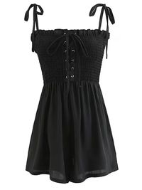'Ilia' Front Tied Ruffled Romper (3 Colors) | Goodnight Macaroon