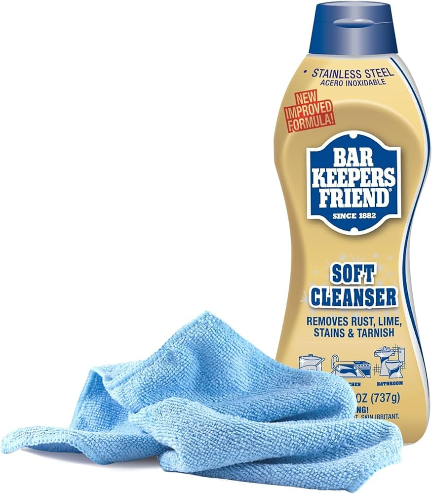 Black Swan Distributors - Bar Keeper's Friend Soft Cleanser (26 oz) & Non-Abrasive, Washable Micr... | Amazon (US)