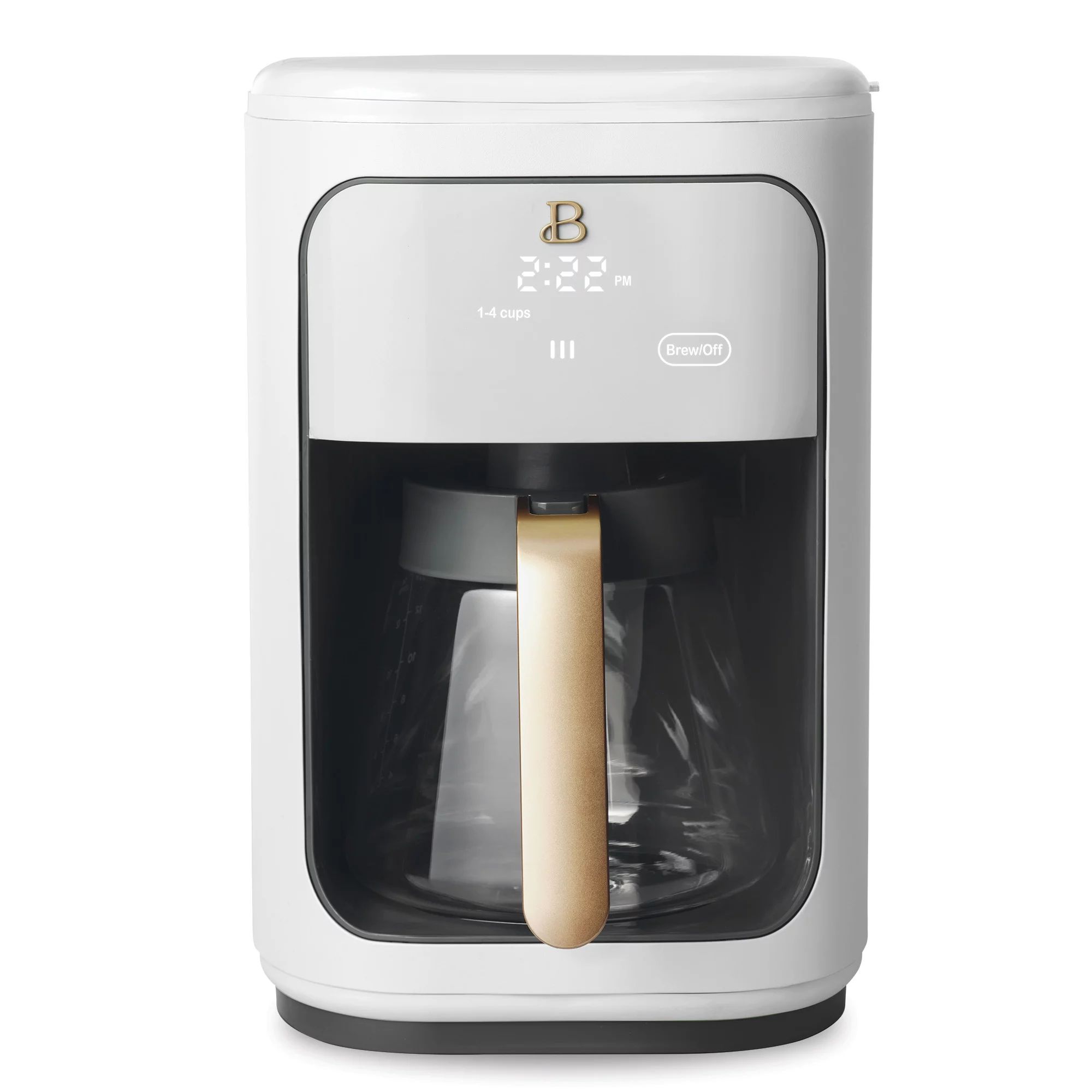 Beautiful 14 Cup Programmable Touchscreen Coffee Maker, White Icing by Drew Barrymore | Walmart (US)