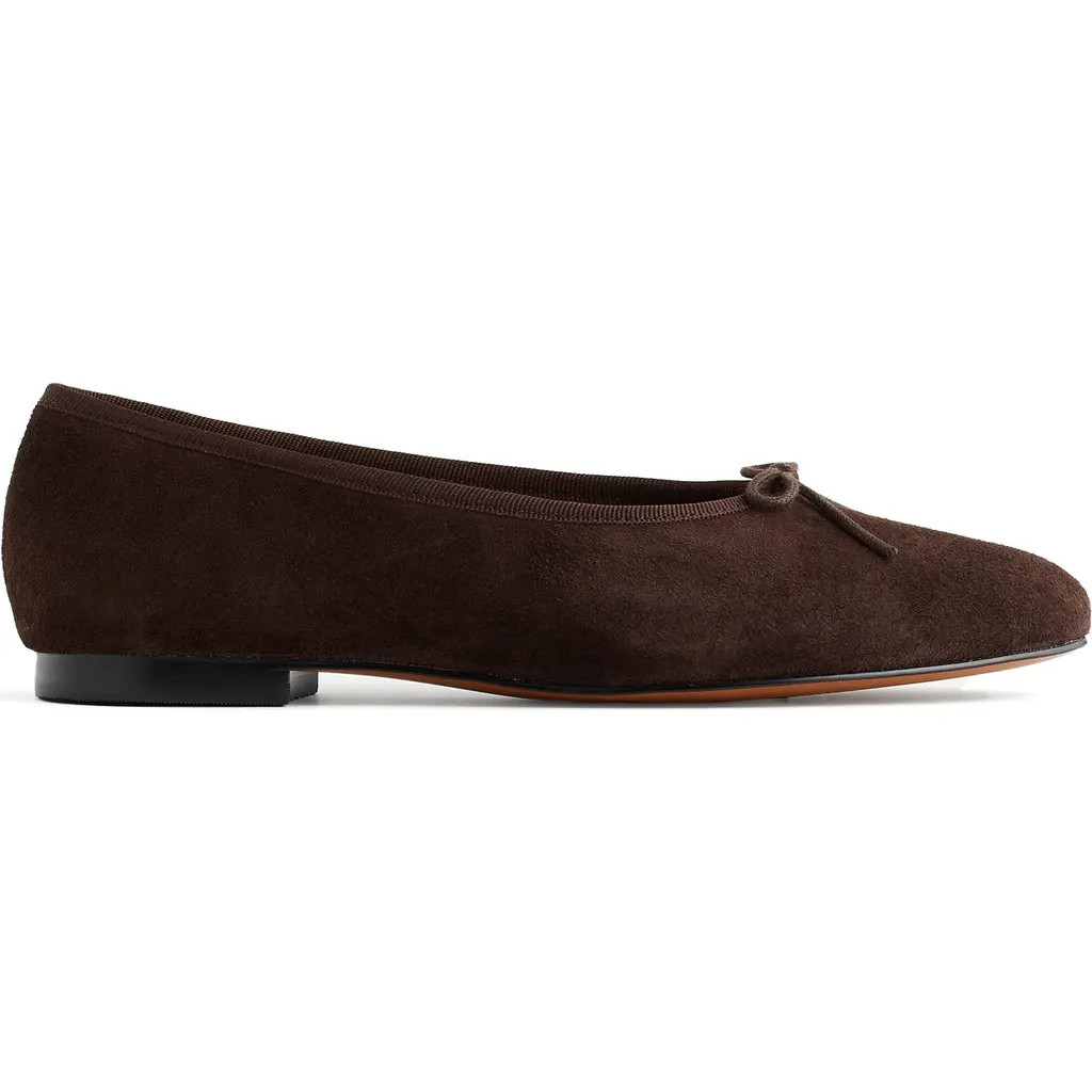 Madewell Francine Ballet Flat in Dark Carob at Nordstrom, Size 9.5 | Nordstrom