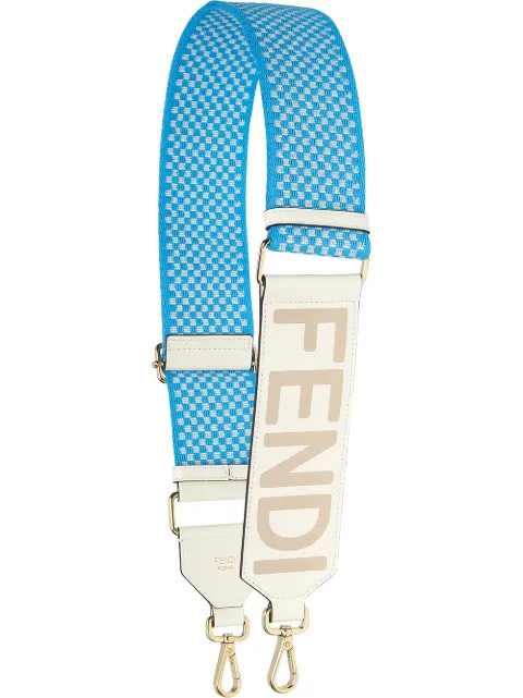 logo-print check bag strap | Farfetch Global