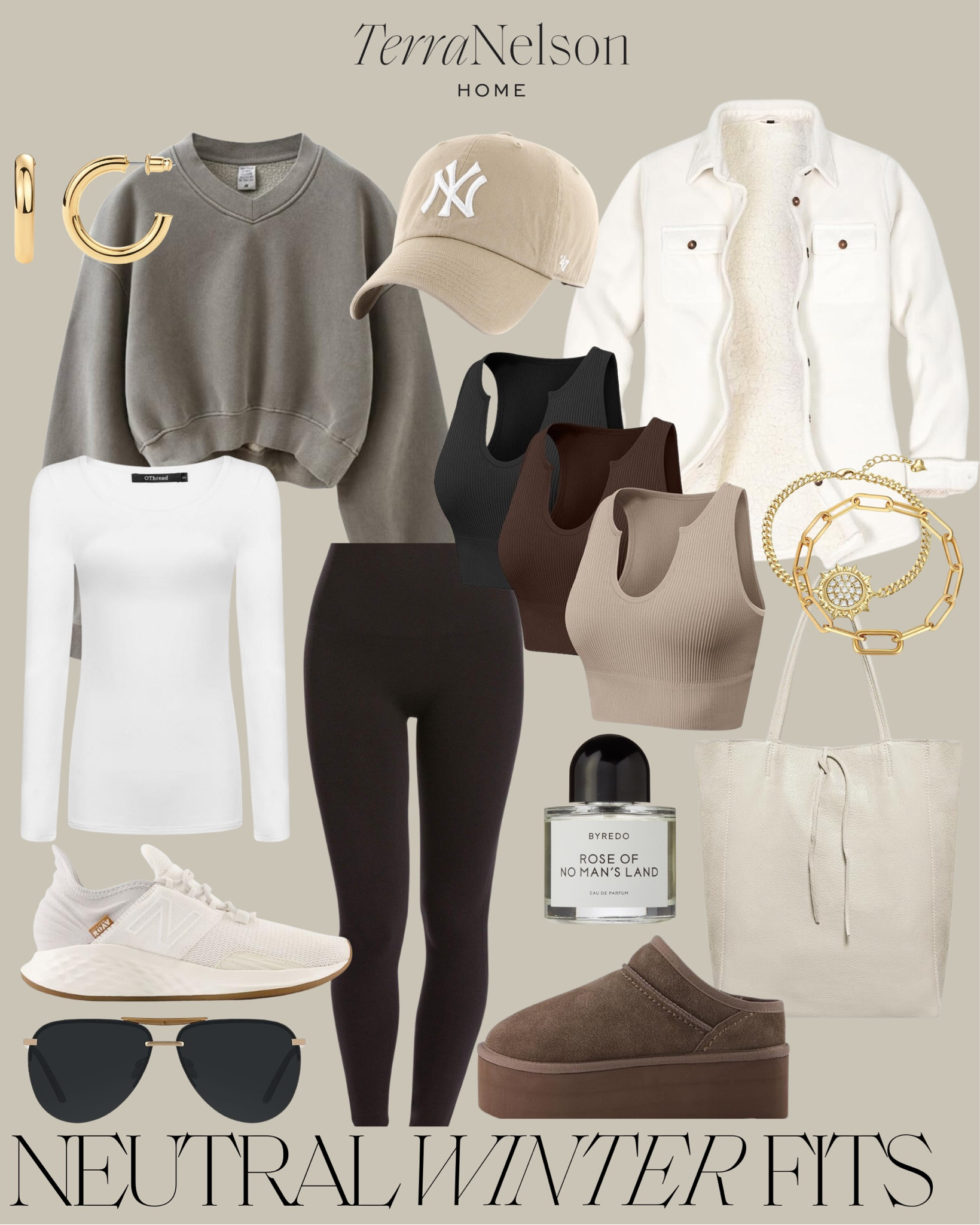 Neutral winter outfits / neutral outfits / neutral lounge wear / Amazon fashion / Amazon loungewear / Ugg boots / neutral tote bag / neutral sneakers / gold jewelry

#LTKSeasonal #LTKstyletip #LTKshoecrush