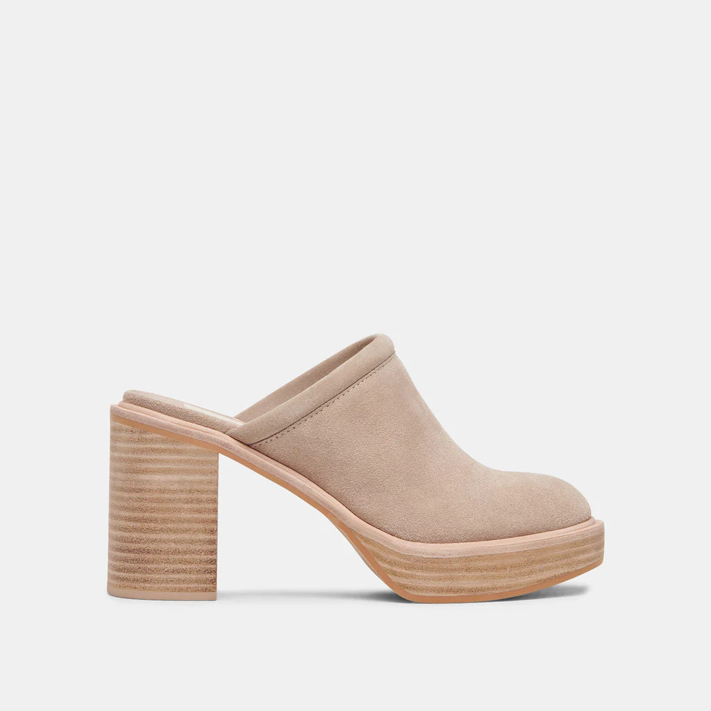 CASTEL HEELS TAUPE SUEDE | DolceVita.com