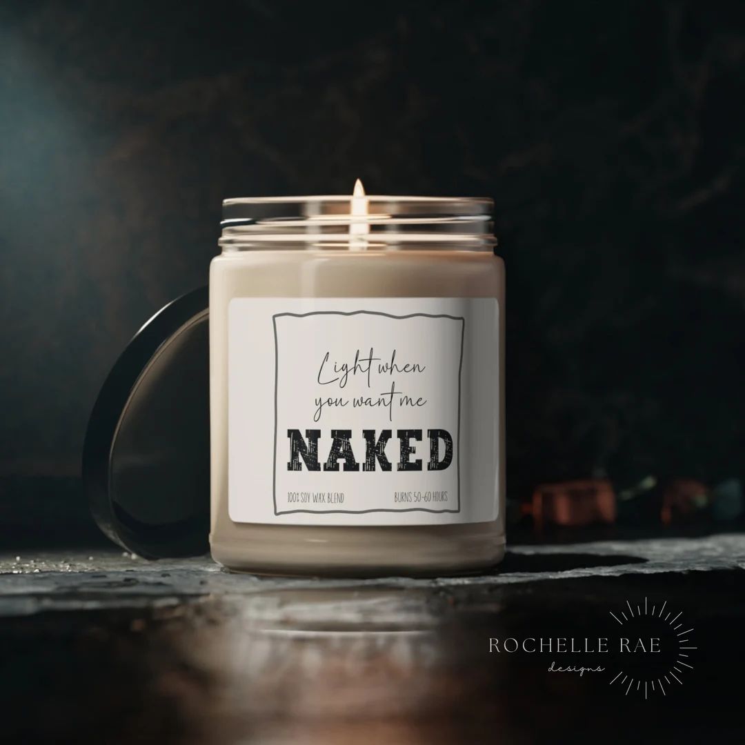 Light When You Want Me Naked Candle Gift for Boyfriend - Etsy | Etsy (US)