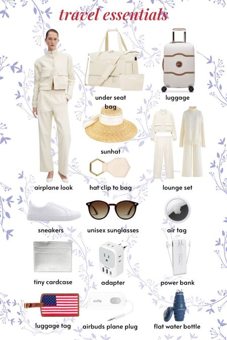 Olympics travel essentials, what to pack for the Olympics, plane flight, what to wear to the Olympics , plane outfit , lounge set 