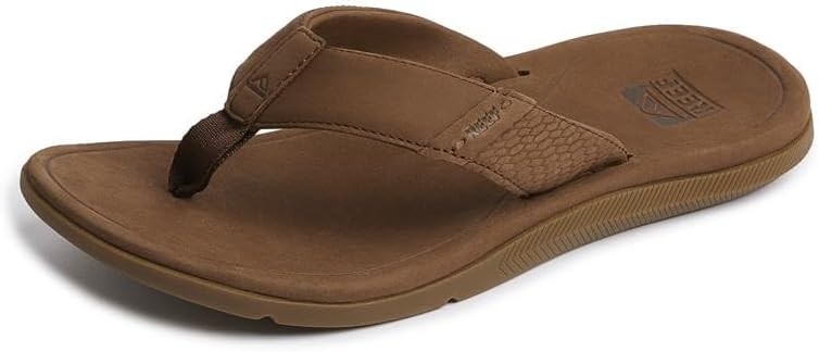 REEF Men's Leather Santa Ana Sandals | Amazon (US)