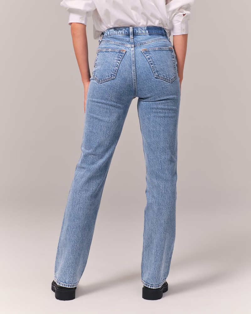 Ultra High Rise 90s Straight Jean | Abercrombie & Fitch (US)