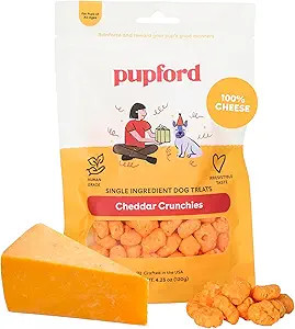 Pupford Cheese Crunchies, All-Natural, Healthy, Freeze Dried, Single-Ingredient Treat for Dogs & ... | Amazon (US)