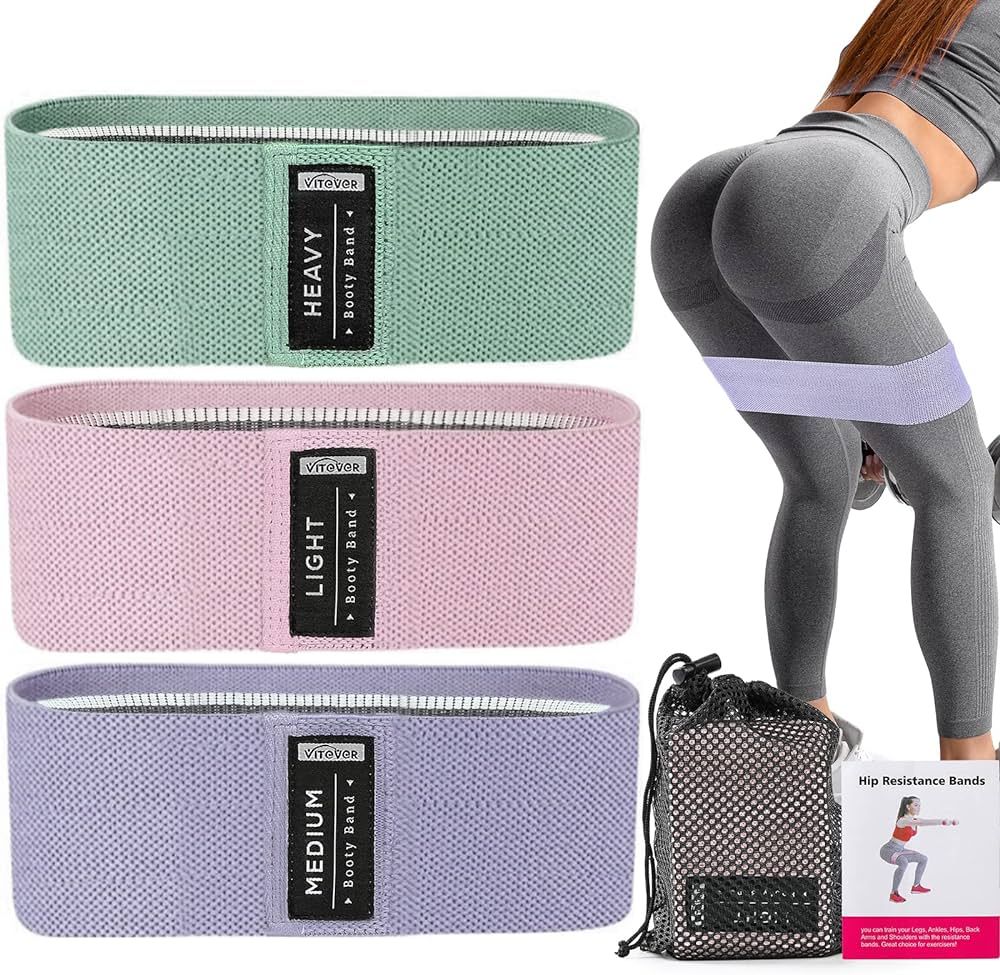 3 Levels Booty Bands Set, Resistance Bands for Working Out, Exercise Bands for Women Legs and But... | Amazon (US)