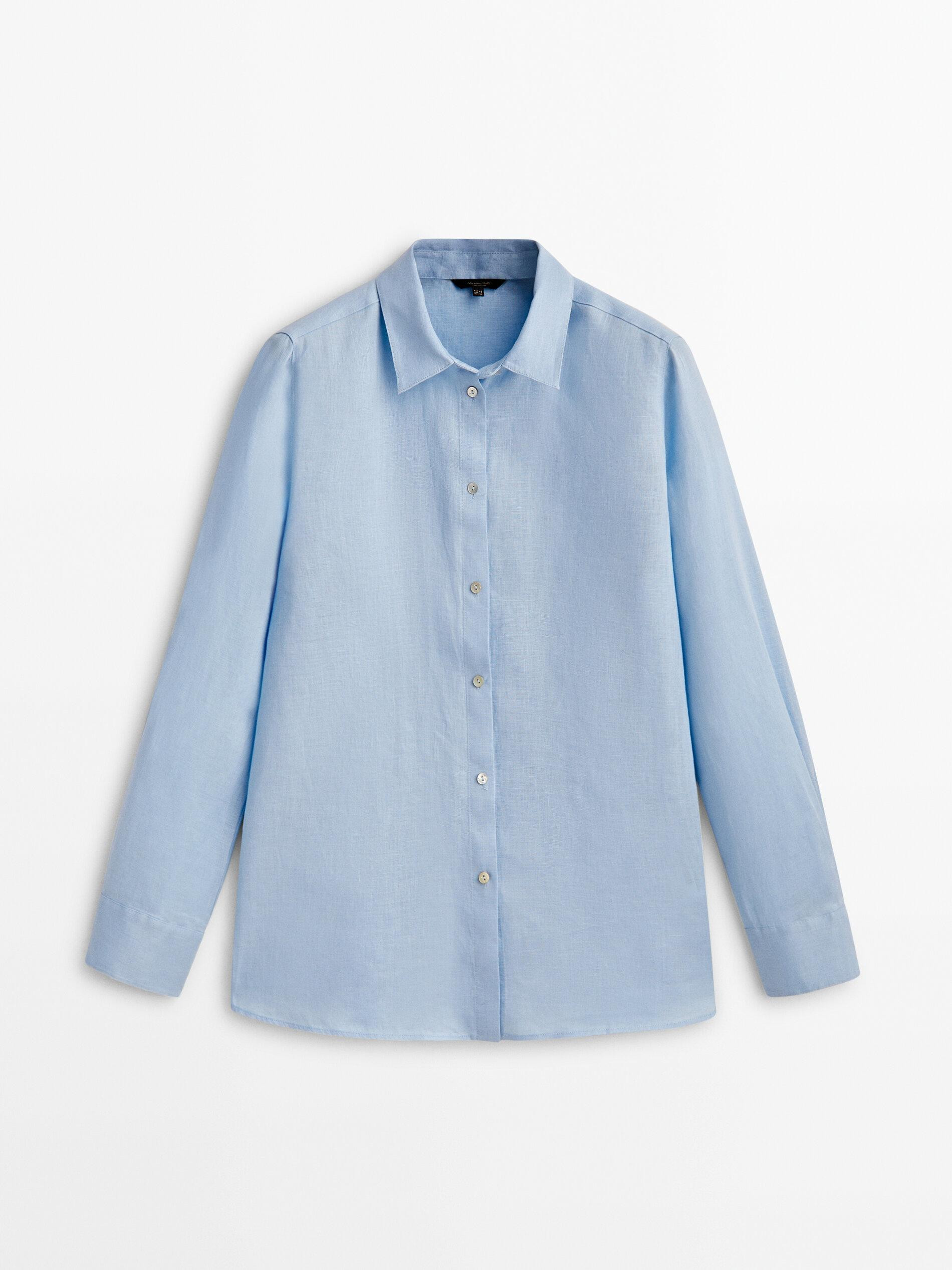 100% linen shirt | Massimo Dutti US