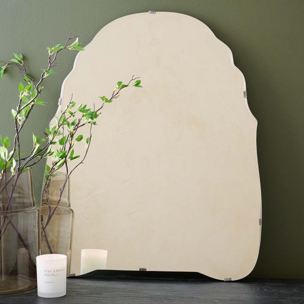 Frameless Beveled Wall Mirror | Magnolia