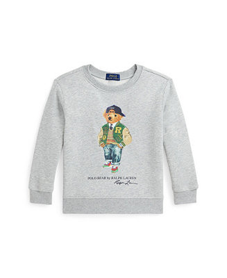 Toddler and Little Boys Polo Bear Fleece Sweatshirt | Macy's