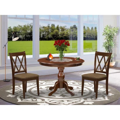 Mahogany Finish Solid Wood Top - Dining Room Set | Wayfair North America