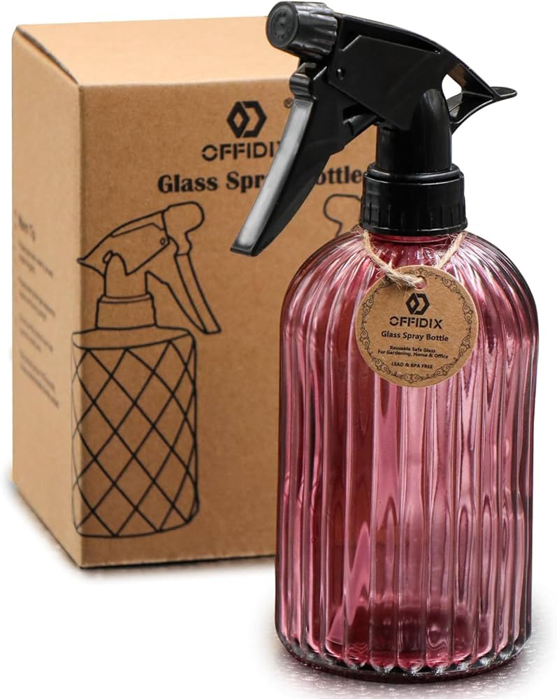 OFFIDIX Glass Spray Bottle, Pressure Watering Can, Indoor Plant Mister, Adjustable Nozzle Waterin... | Amazon (US)