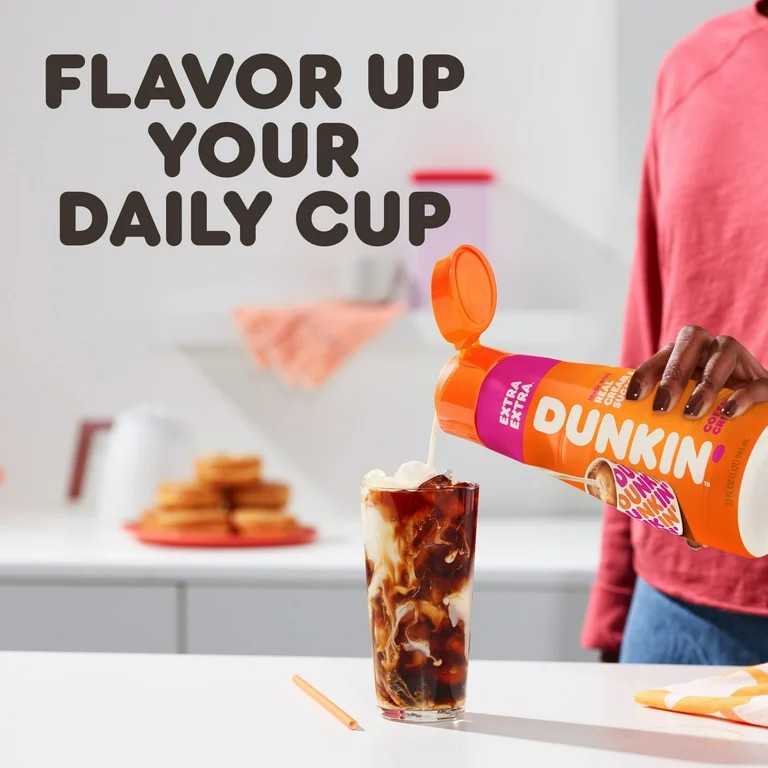 Dunkin' Extra Extra Coffee Creamer, 32 fl oz Bottle | Walmart (US)