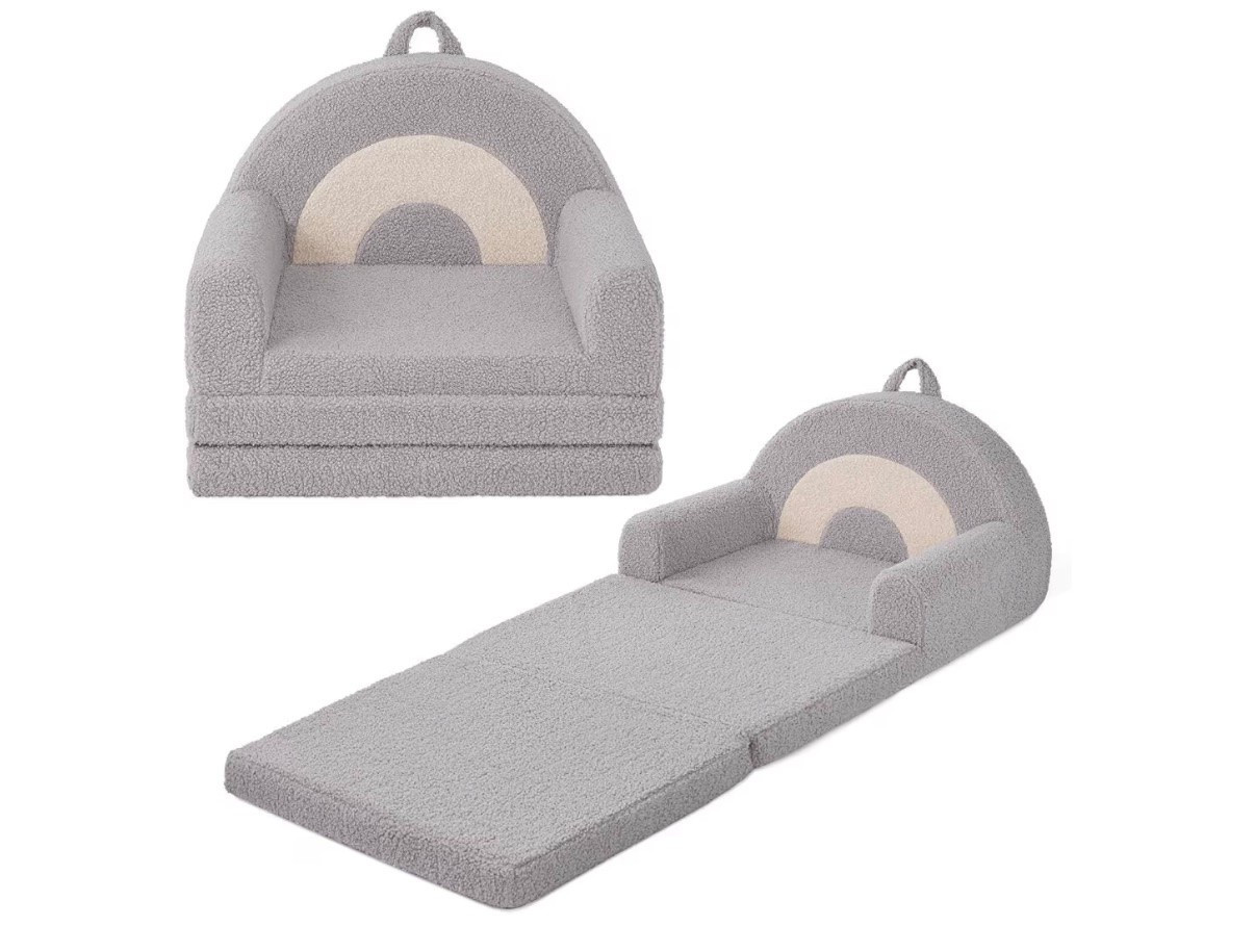 Blissful Diary Kids Couch, 2-in-1 Soft Kids Sofa, Kids Sofa Chair, Comfy Kids Furniture for Playroom, Reading & Play, Rainbow Gray

Kids sofa

#LTKBaby #LTKKids #LTKHome