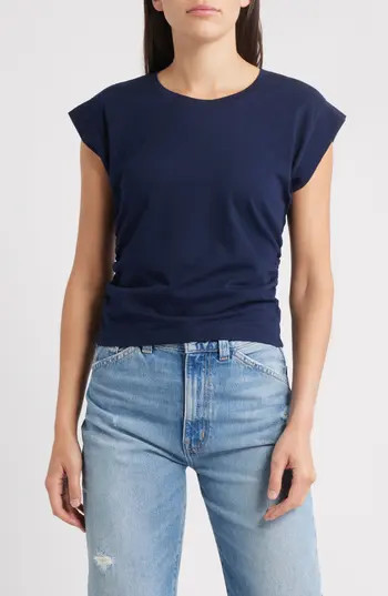 Madewell Side Cinch Muscle Tee in Midnight Navy at Nordstrom Rack, Size X-Small | Nordstrom Rack