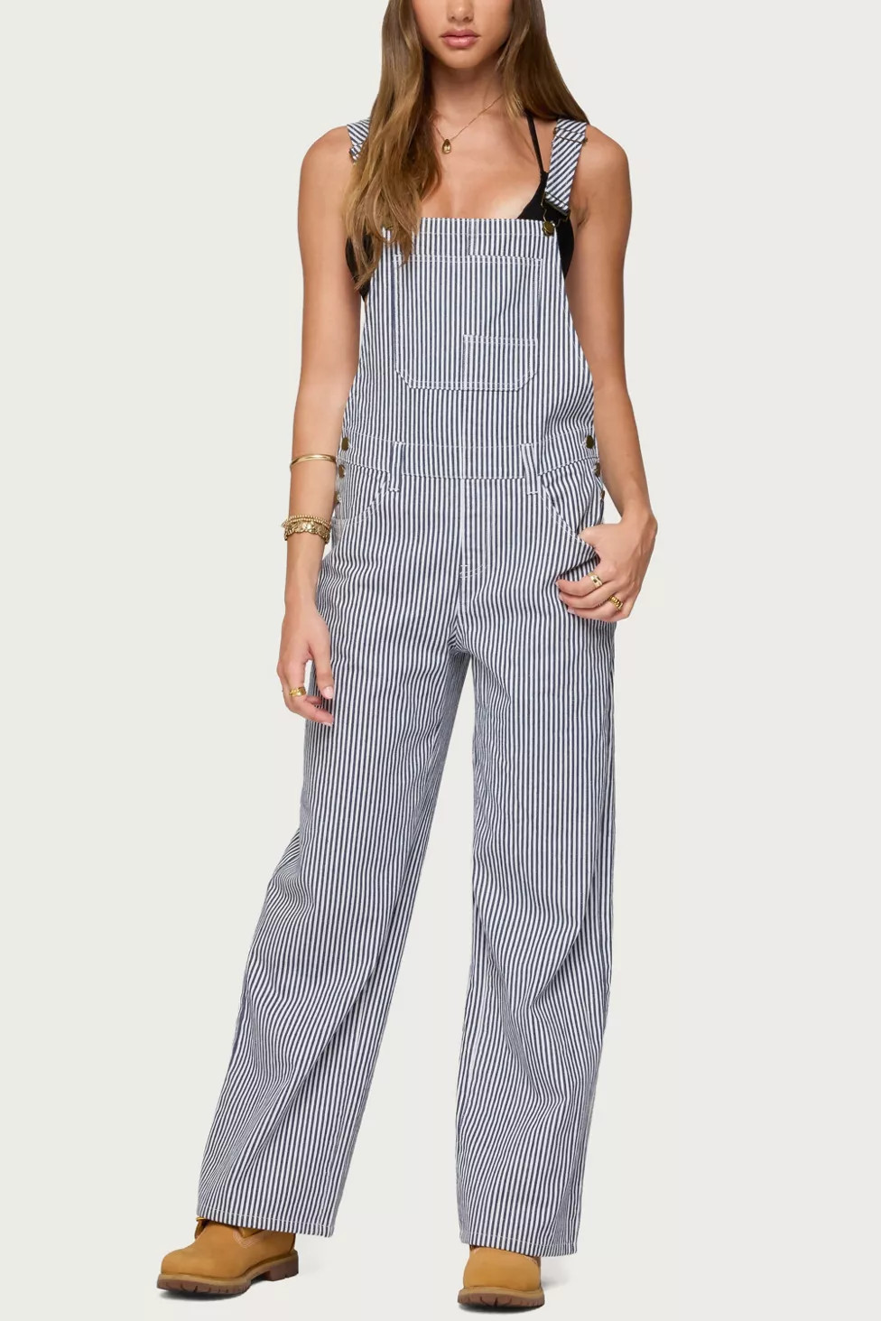 Edikted Tamsin Striped Overalls | Urban Outfitters (US and RoW)
