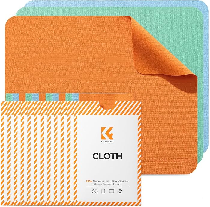 K&F CONCEPT 6 Pack Lens Cleaning Cloth | Microfiber Cleaning Cloth | Glasses Cleaning Cloths | Ey... | Amazon (US)