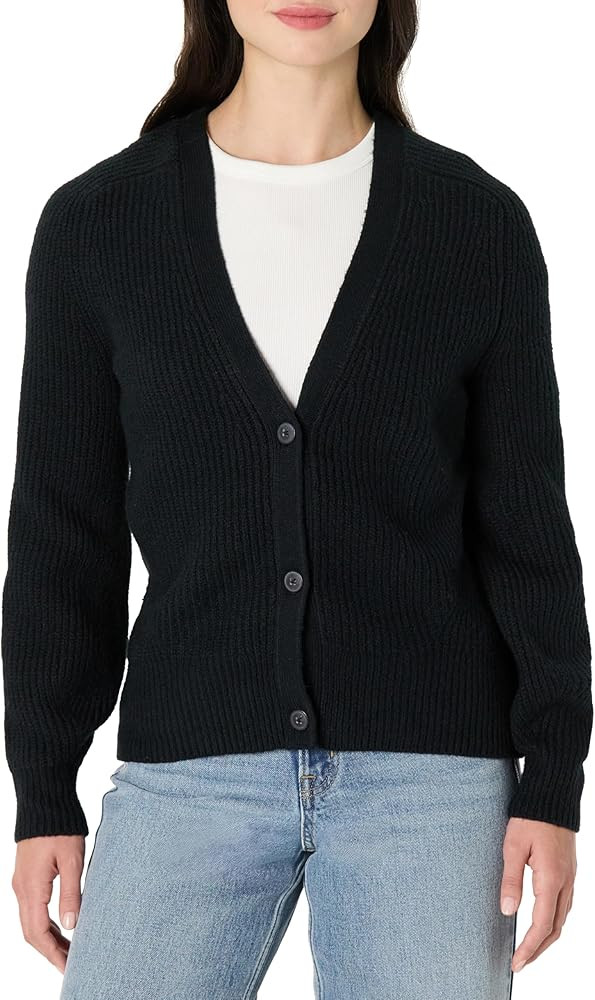 Amazon Essentials Women's Soft Touch Ribbed Blouson Cardigan | Amazon (US)