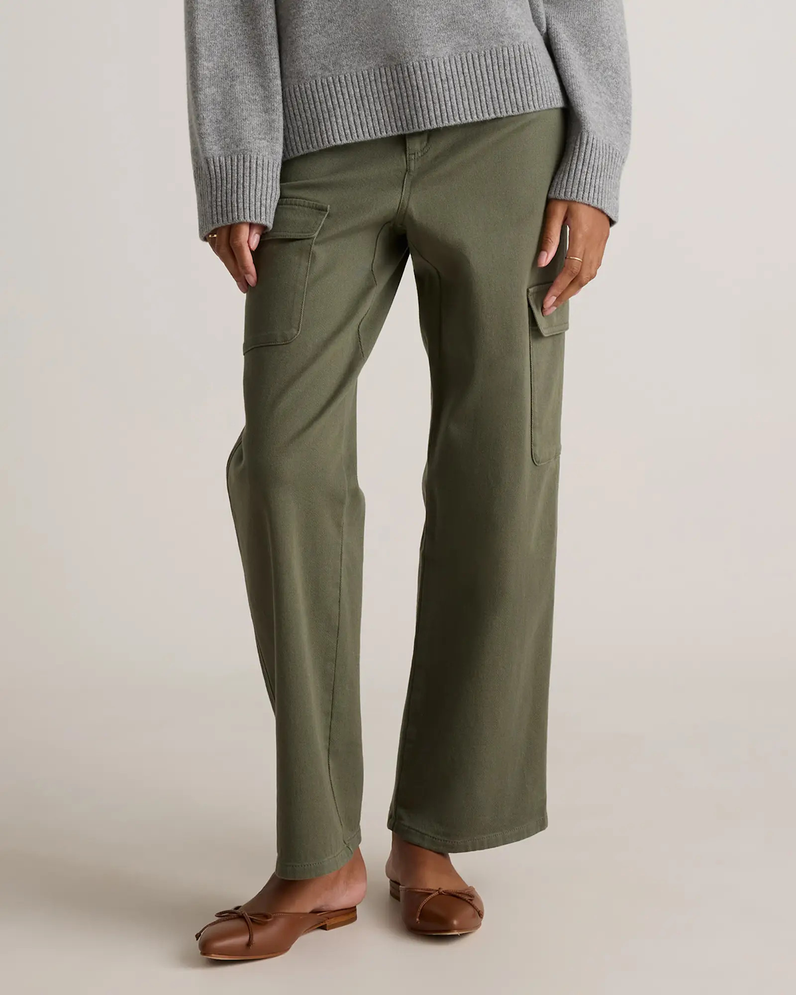 Organic Stretch Cotton Twill Cargo Pants | Quince
