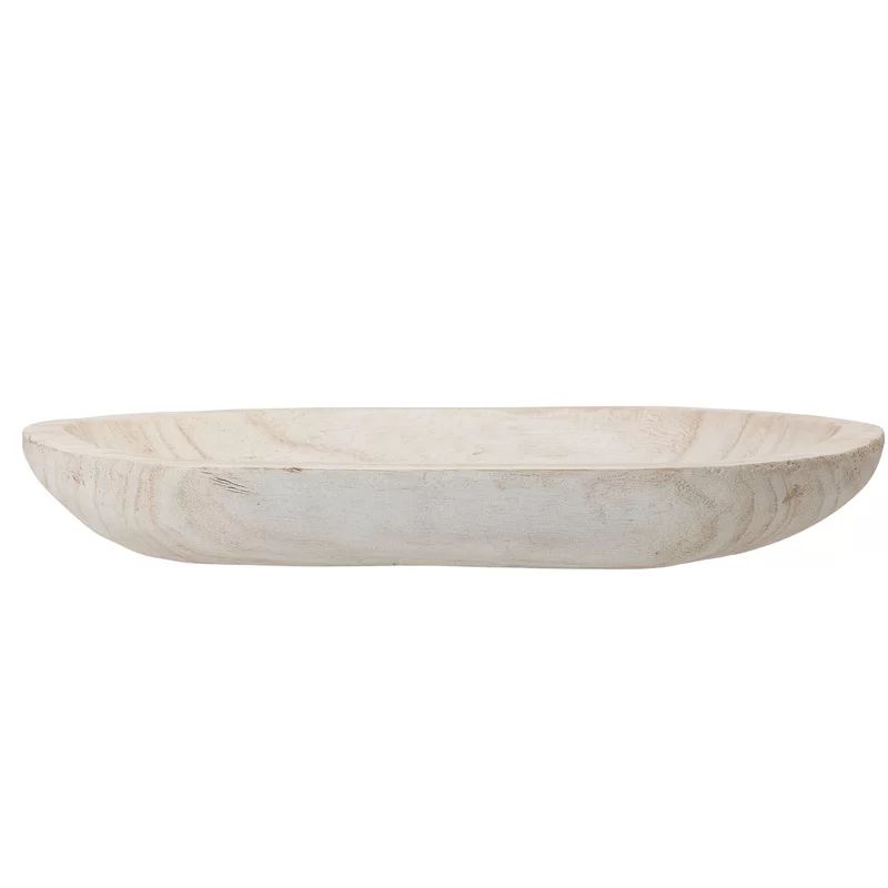 Wood Decorative Bowl in White | Wayfair North America