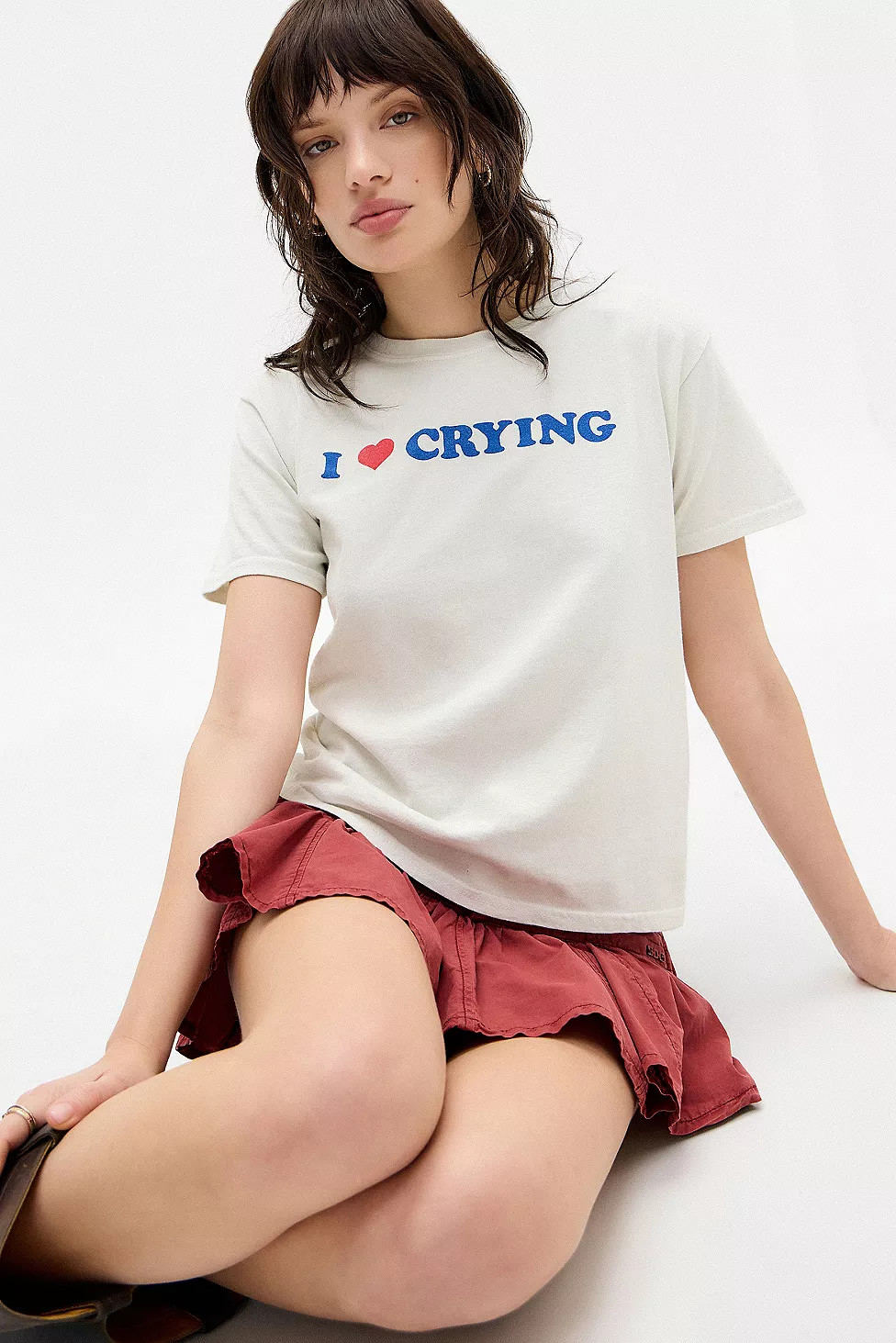 UO I Love Crying T-shirt | Urban Outfitters UK