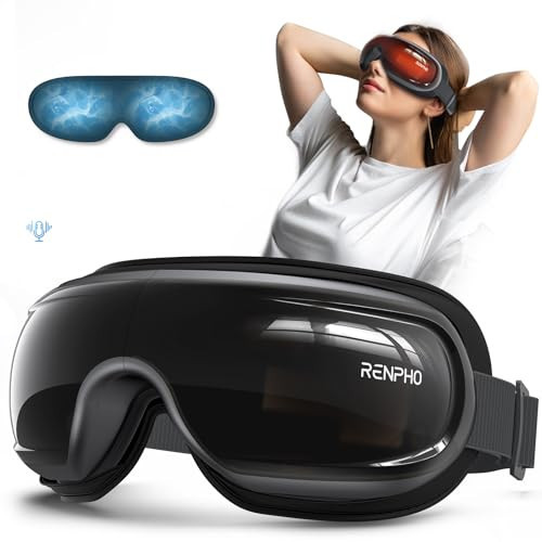 RENPHO Christmas Gifts, Eyeris 3 Eye Massager with Heat and Cooling, Voice Controlled Heated Eye Mask with DIY Massage Setting, Music Eye Care Device for Relaxation/Birthday Gifts | Amazon (US)