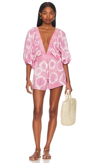 Float Romper in Dried Roses Spiral Tie-dye | Revolve Clothing (Global)
