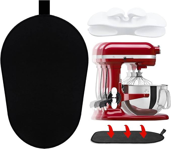 Mixer Slider Mat for Kitchenaid Stand Mixer Slider Mat with Bendable Cord Organizer for KitchenAi... | Amazon (US)