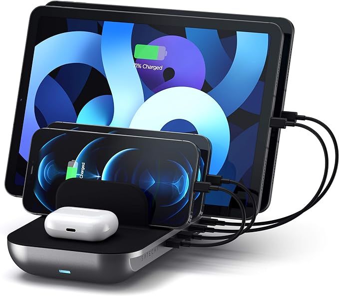 Amazon.com: Satechi Dock5 Multi-Device Charging Station with Wireless Charging – Cables Sold Se... | Amazon (US)