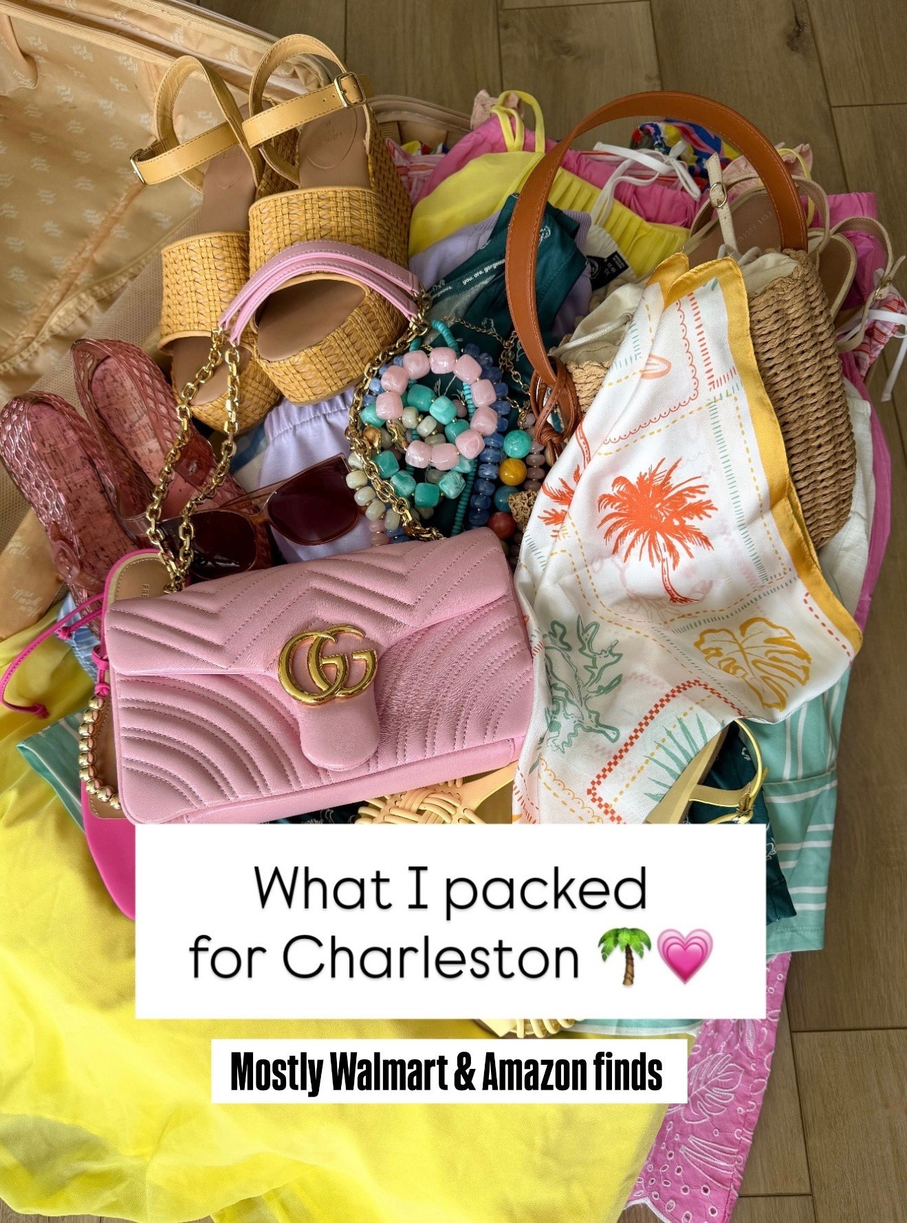 Charleston packing, but make it colorful. 🌴💗✨

Sharing everything I packed for our Charleston getaway and it’s no surprise that most of it came from Walmart and Amazon! From colorful dresses and matching sets to statement accessories, woven bags, and the comfiest sandals, I packed pieces that could easily mix and match for sightseeing, dinner dates, shopping, and everything in between.

One thing I’ve learned about packing for Charleston? The brighter the colors, the better. 💕🌴 I always reach for lightweight fabrics, fun accessories, and versatile pieces that can be styled multiple ways without overpacking.

This trip was filled with Walmart fashion finds, Amazon accessories, and so many affordable pieces that look way more expensive than they are. If you’re planning a summer vacation, beach trip, girls getaway, or weekend escape, these are the pieces I’d pack again and again.

Everything is linked and ready to shop! ✨

#CharlestonSC #CharlestonStyle #WhatIPacked #TravelStyle #VacationOutfits #WalmartFashion #AmazonFashion #WalmartFinds #AmazonFinds #VacationPacking #SummerStyle #AffordableFashion #TravelOutfits #BeachVacationStyle #ResortStyle #FashionOver30 #MomStyle #ColorfulFashion #VacationWardrobe #LTKStyle #SummerFashion #TravelEssentials #OOTD #AffordableStyle #PackingInspiration

#LTKootd #LTKPetite
