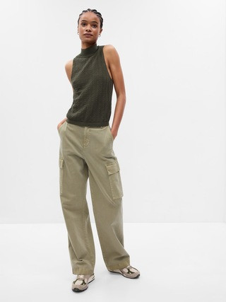 Pointelle Mockneck Sweater Tank | Gap (US)