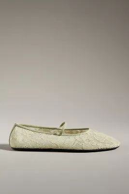 Jeffrey Campbell Swan-Lake Lace Flats | Anthropologie (US)