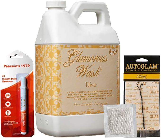 TYLER DIVA Glamorous Wash Laundry Detergent -64oz/Half gallon (Bundled with Pearsons Stain Remove... | Amazon (US)