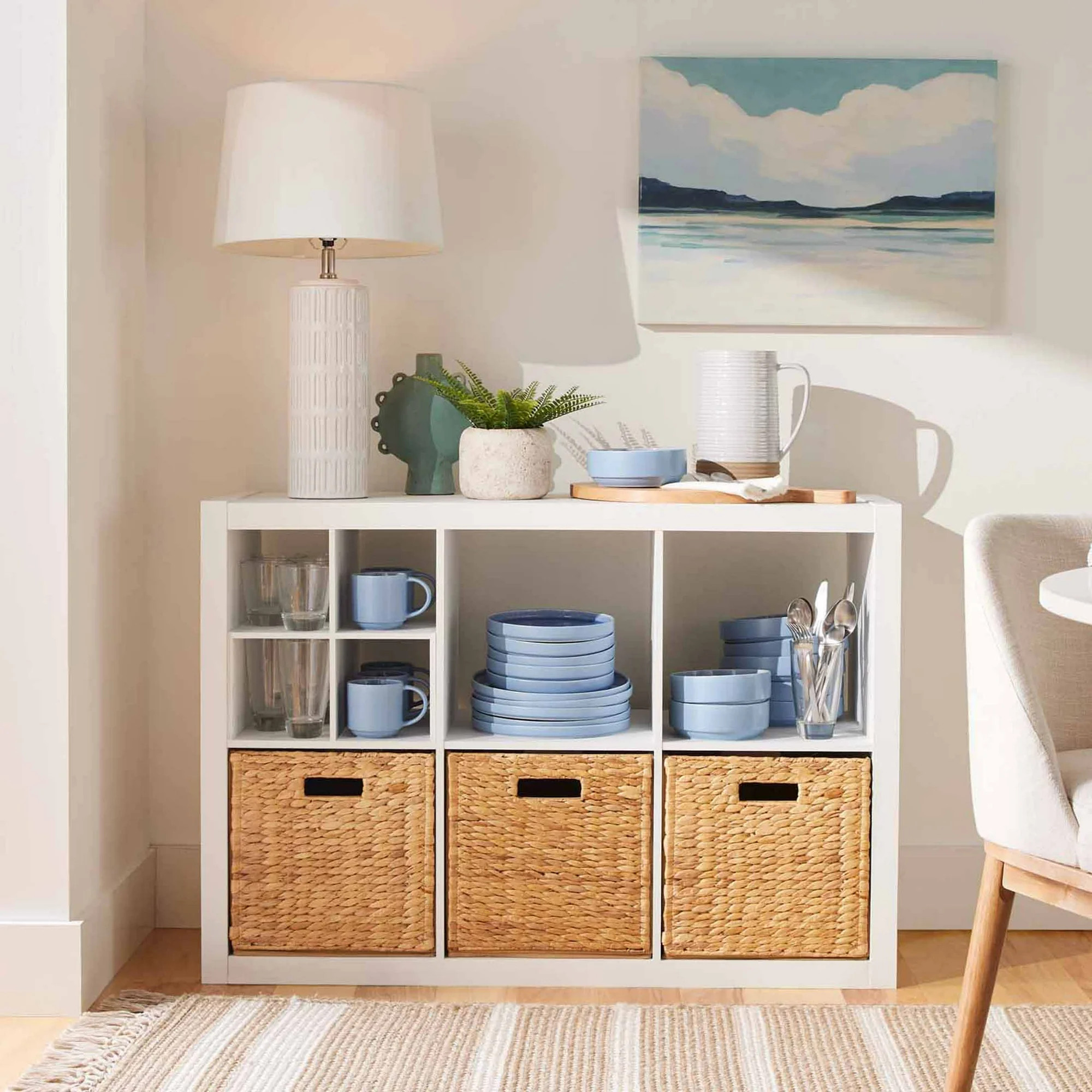 Better Homes & Gardens 6 Cube Storage Organizer, White Texture | Walmart (US)