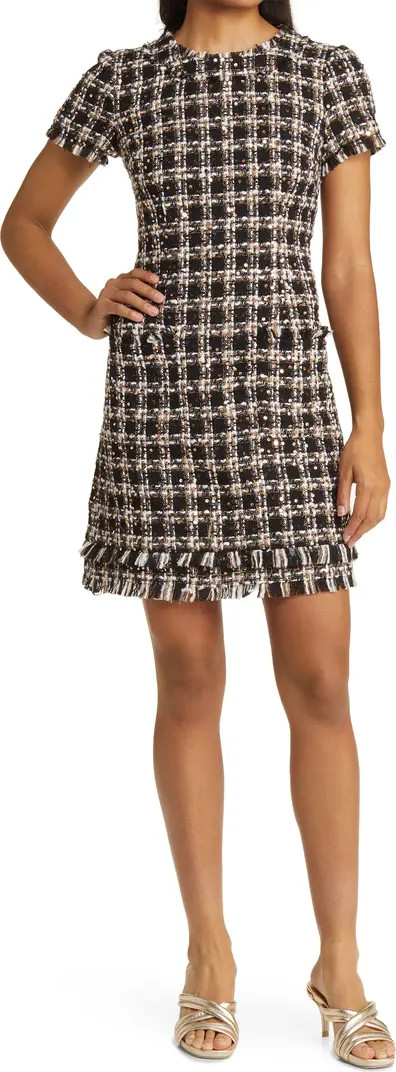 Sequin Bouclé Dress | Nordstrom
