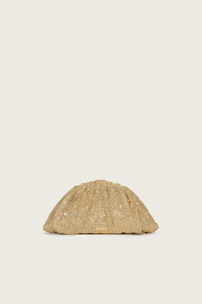 JAALA MINI RHINESTONE CLUTCH - LIGHT GOLD | Cult Gaia - US