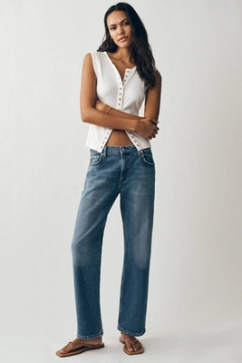 Citizens of Humanity Anissa Mid-Rise Straight Jeans | Anthropologie (US)